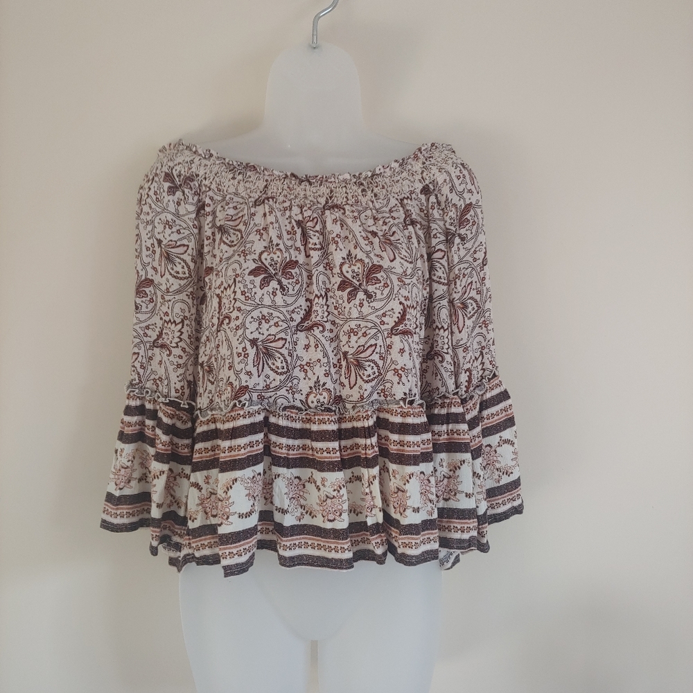 American Eagle Boho Off the Shoulder Top
